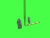Master GM-72-017 German WWII folding 2m rod antenna (for early PzKpfw II-IV) (1pc) 1/72